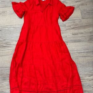 Chico's Vibrant Red Maxi Dress NWOT